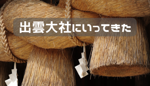 実家に戻るまでに立ち寄った場所　出雲大社