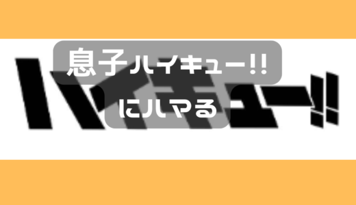 息子ハイキュー！！にハマる