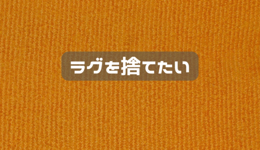 ラグを捨てたい