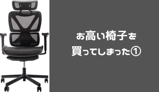 とうとう買ってしまった・・・お高い椅子を①