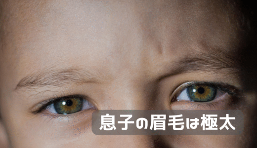 眉毛を整えて欲しい息子